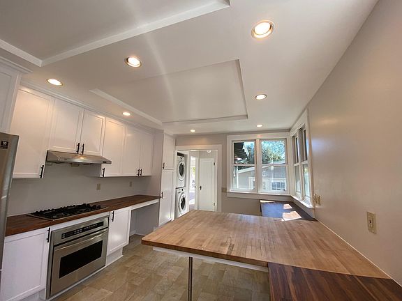Large Kitchen with butcher block counters