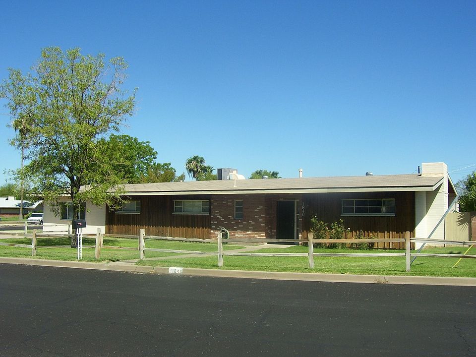 Front yard with fence