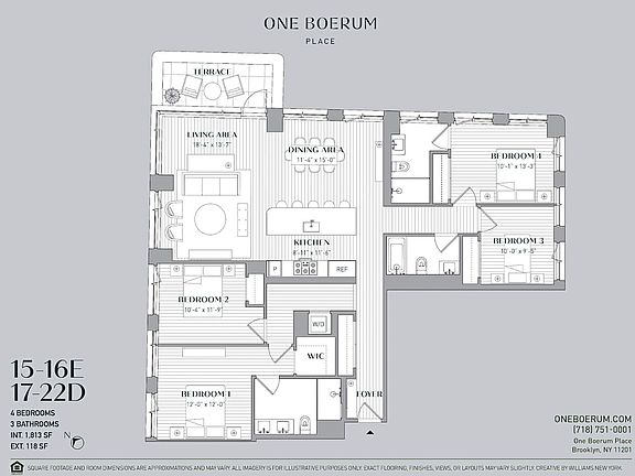 2nd image of 1 Boerum Pl #19D
