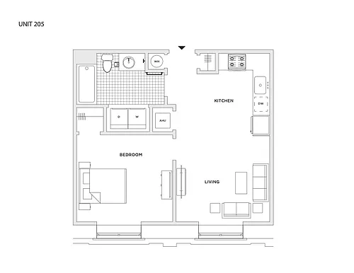 Floor plan 1 Bedroom Flat