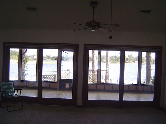 Living room view of lake 