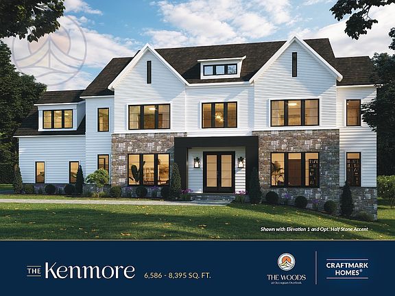 The Kenmore Floor Plan, 4 BR, 4 BA, 3-Car Garage, Single Family Homes by Craftmark Homes