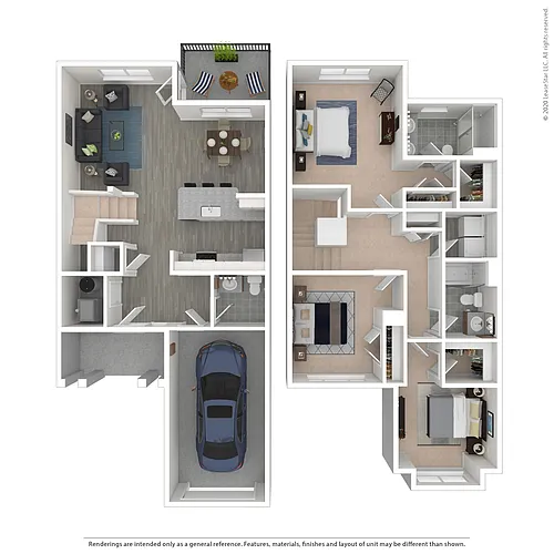 Floor plan Schooner Townhome