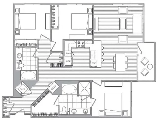 Floor plan 3X2 C2-W