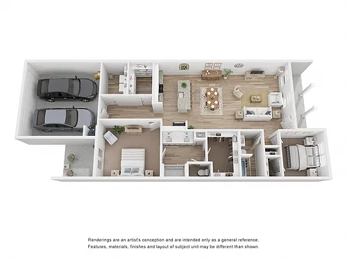 Floor plan Dalton 2 Bedroom - Interior Home