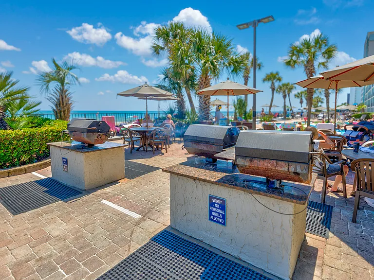 BBQ grills available for guests