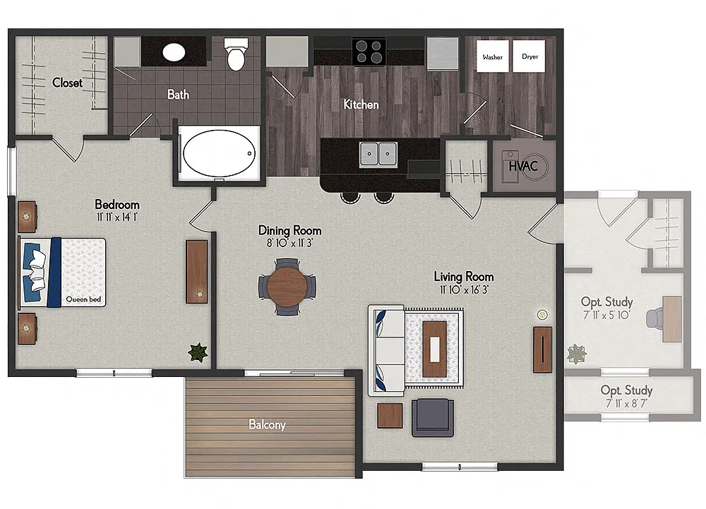 Floor plan Harper I / Harper II / Harper III