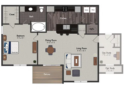Floor plan Harper I / Harper II / Harper III