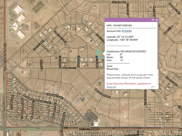 45th Ne Chamiza Estates St, Rio Rancho, NM 87144