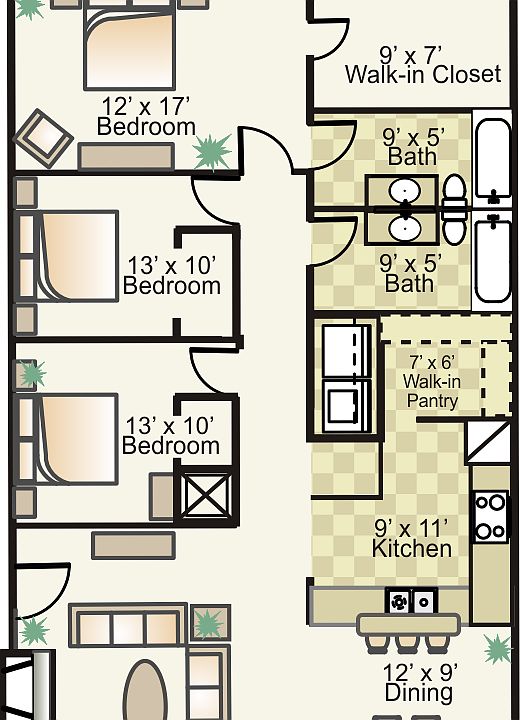 2nd image of 4465 Y A Tittle Ave APT 6