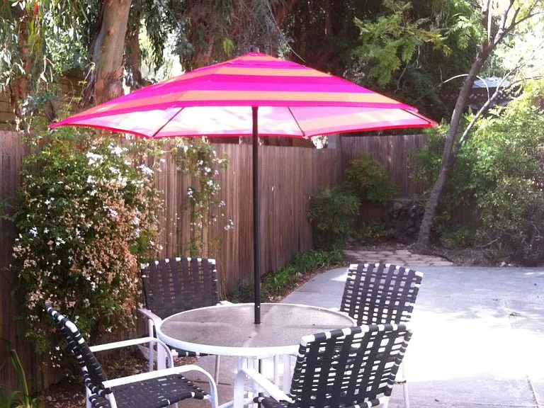 private backyard