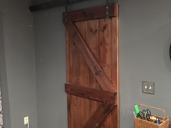 New Barn door to garage