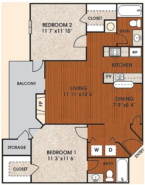 Floor plan Sunrise B-S