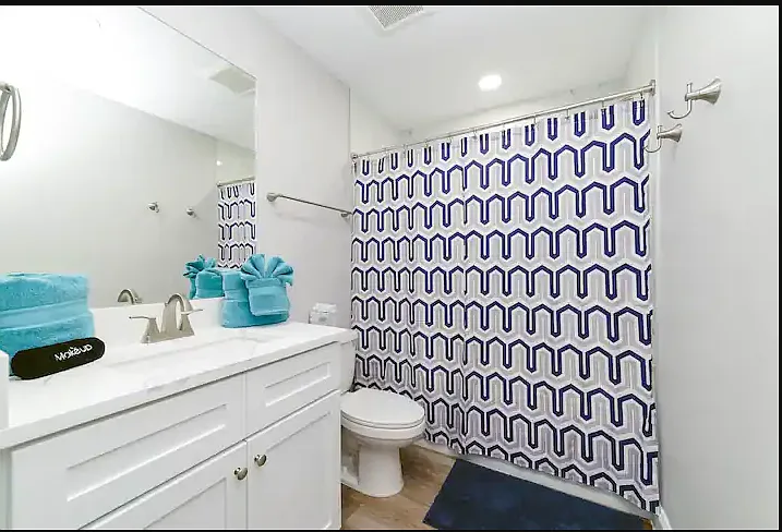 Second full bath upstairs with tub/shower combo.