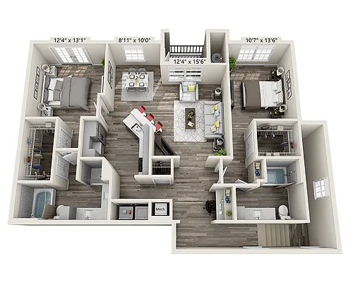 Floor plan Plan I (B2H)