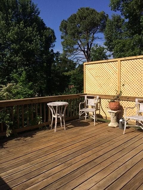 The privacy wall would be great for growing a vine.