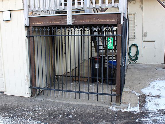 4'x8' outdoor, locked storage space.