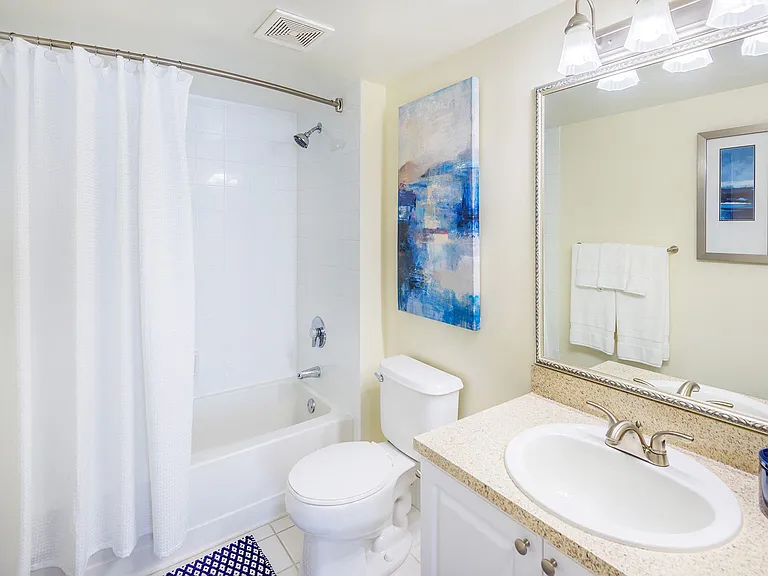 Nicely-appointed bathrooms