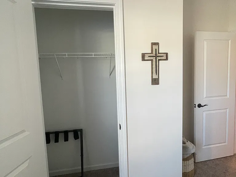 upstairs guest bedroom closet