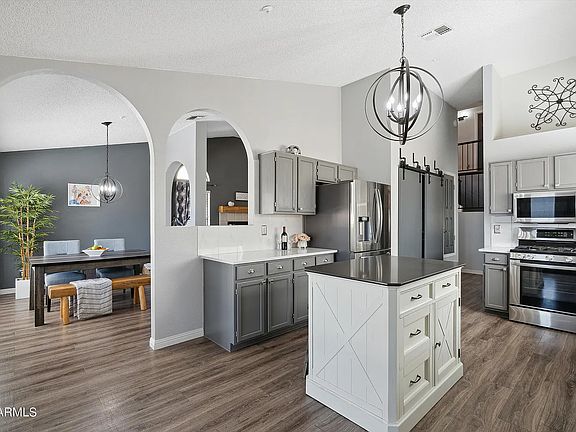 Kitchen to dining area