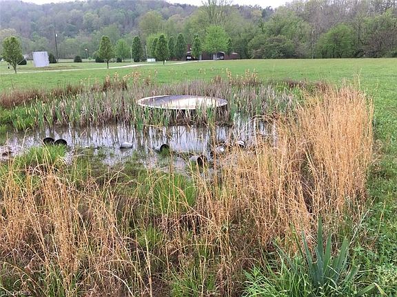 Property has a pond.