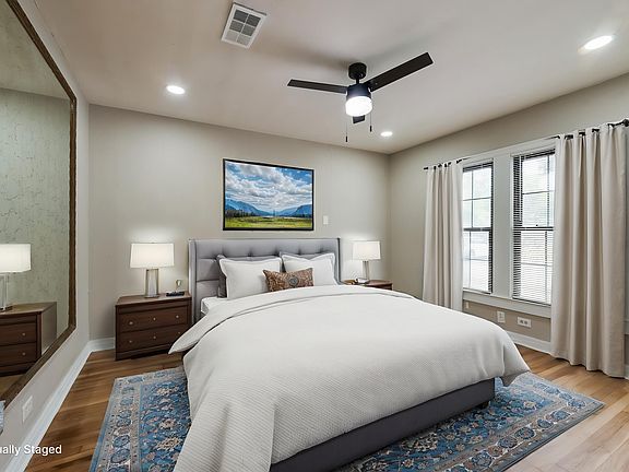 Virtually Staged Bedroom