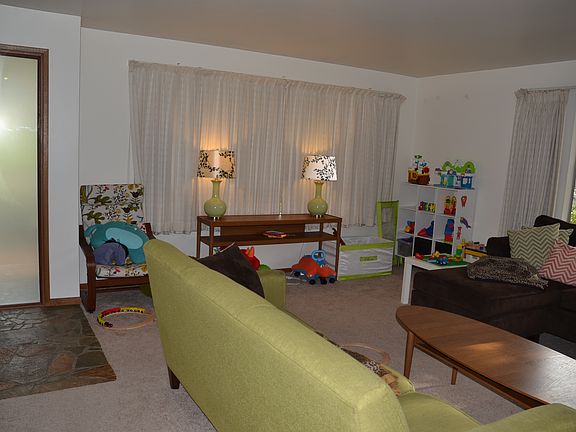 Slate entrance leads to large living space