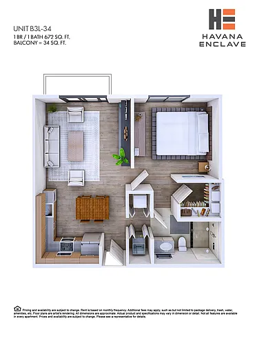Floor plan B3L-34
