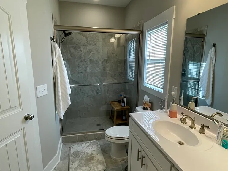 Master bath with walk-in shower