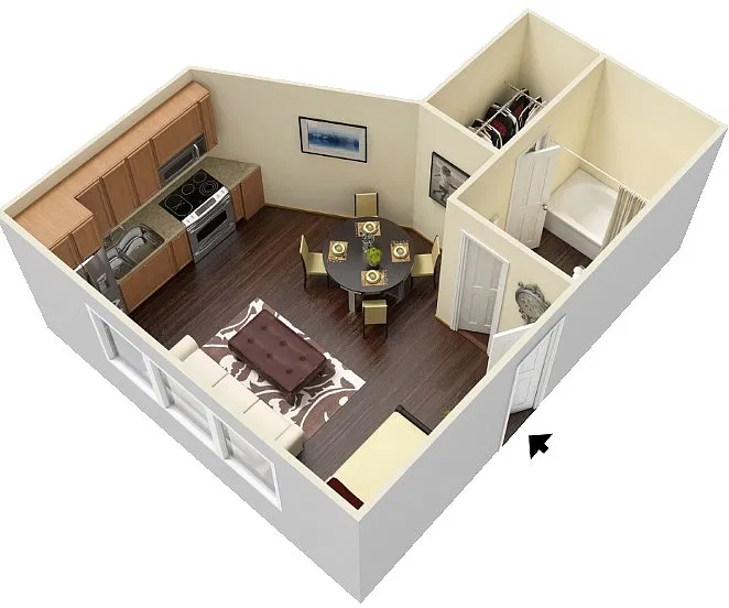 Floor plan EFF1 Studio