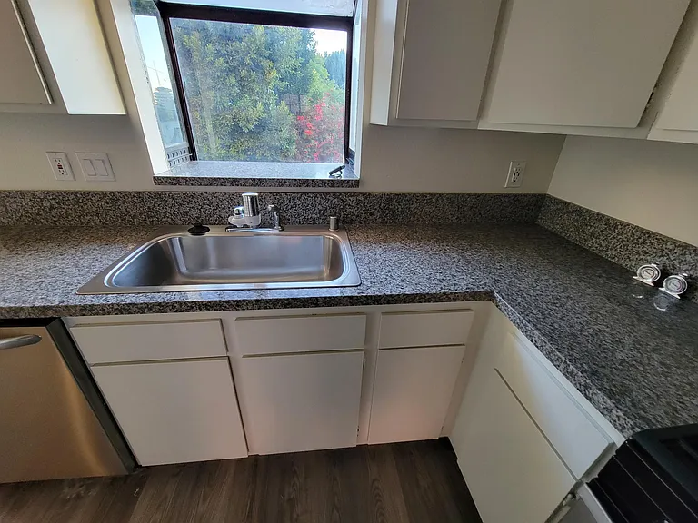 Kitchen: Granite Countertop, Dishwasher, Stainless Steel Sink w Garbage Disposal & Lots of Cabinets