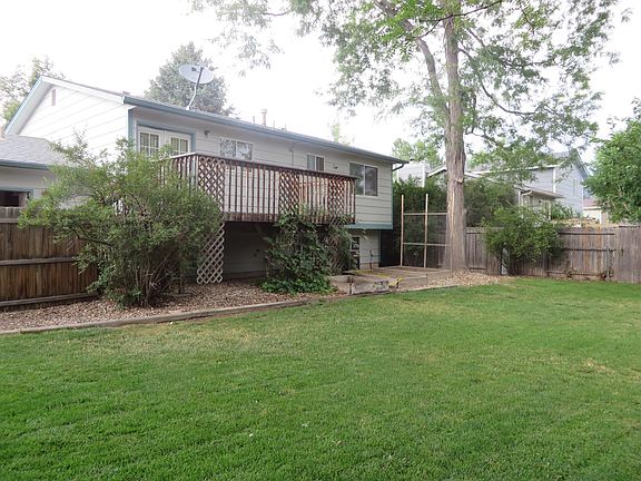 Back yard and deck