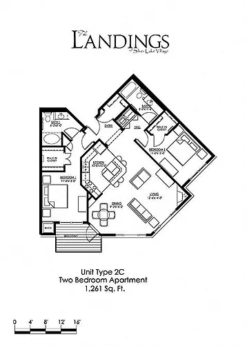 Floor plan Two Bedroom C