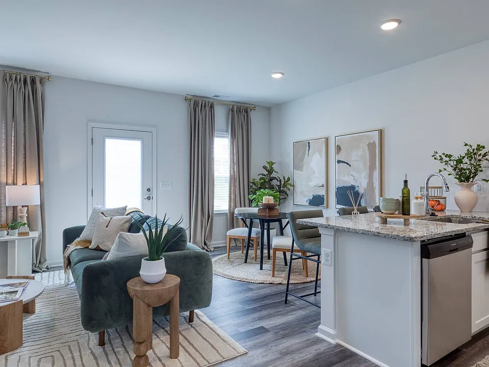 Expansive windows with abundant sunlight