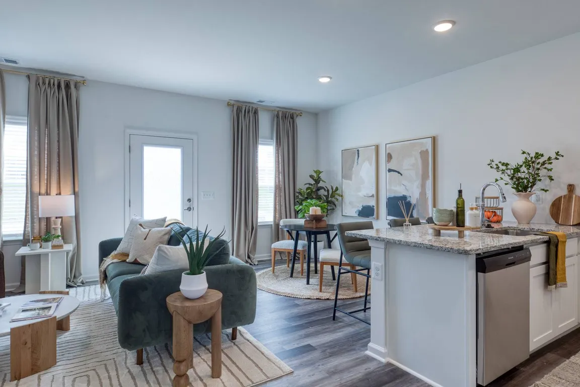 Expansive windows with abundant sunlight