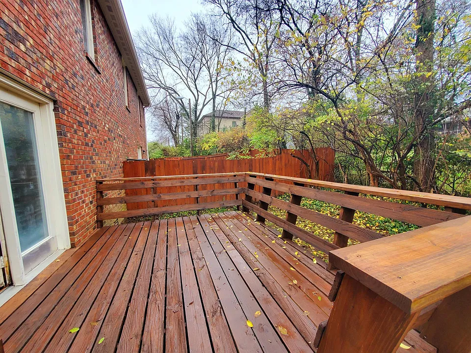 Rear porch - perfect for summer BBQs and entertaining friends