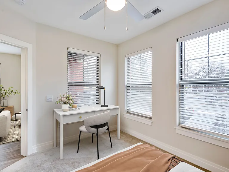 Renovated Bedroom with Desk