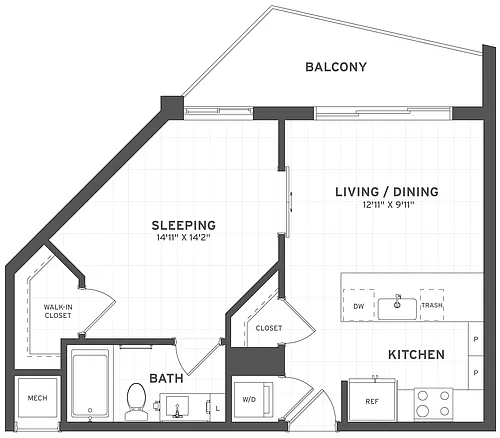 Floor plan Studio-S3