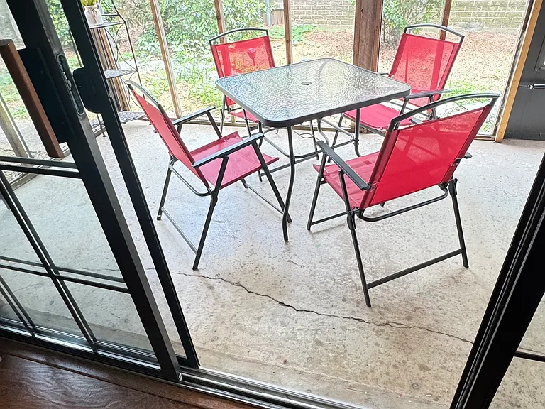 Screened in patio