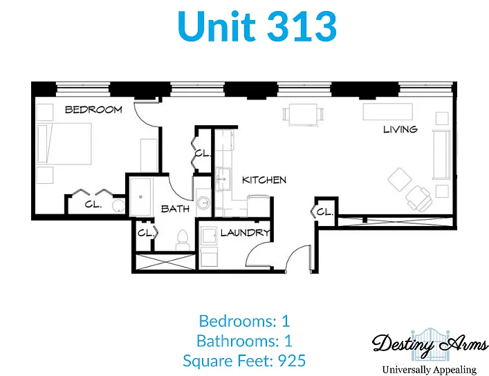 Floor plan 313