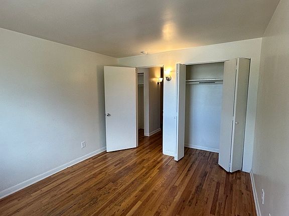 bedroom and closet