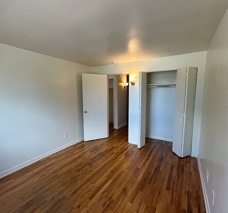 bedroom and closet