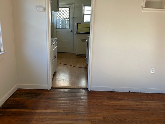 Dining room into the kitchen