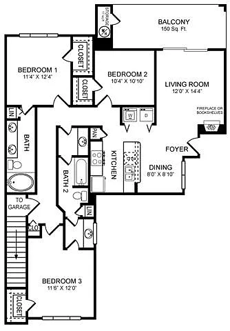 Floor plan H1 Renovated