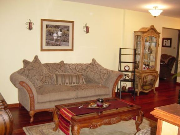 Formal Sitting/Living Room with Mahogany Floors