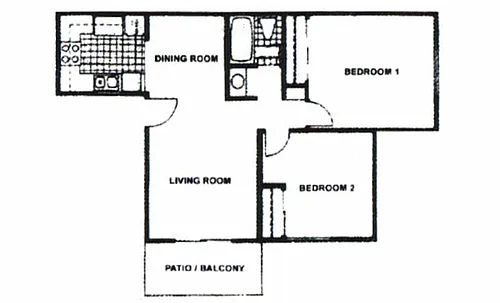 Floor plan 2X1 P