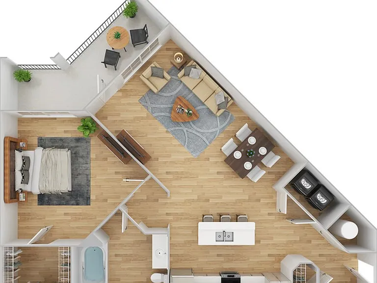 1 Bedroom | 1 Bath | 759 SF | Renovated 1 Bedroom | 1 Bath | 759 SF | Renovated