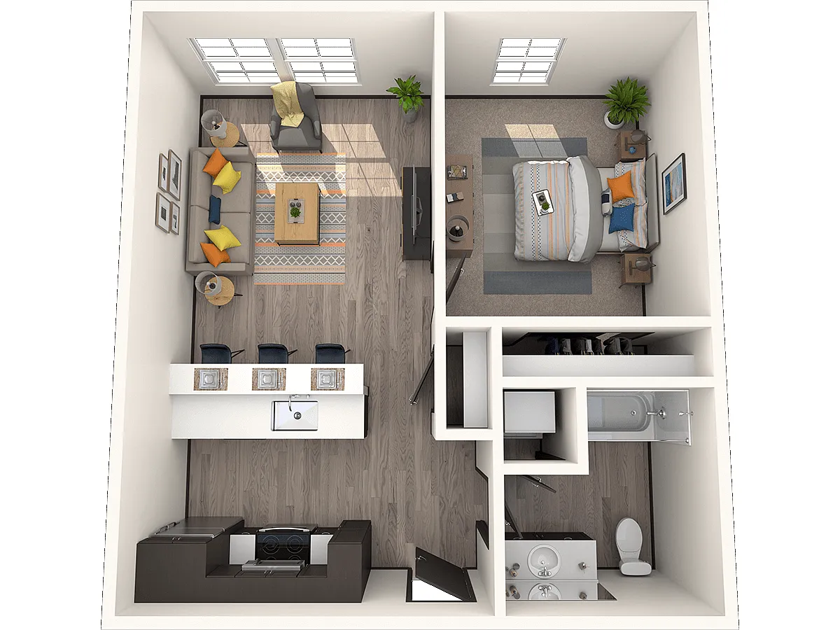 Floor plan One Bedroom