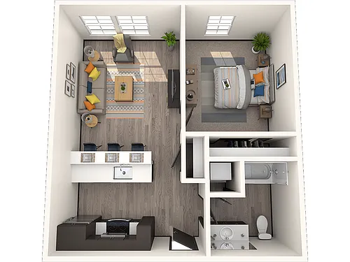 Floor plan One Bedroom