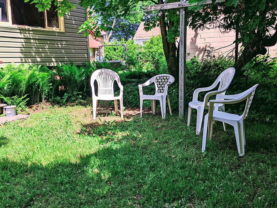 Backyard area. Lawn service provided by landlord
